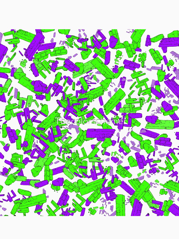 Neon genesis -sci fi art - green purple by Thecolorschemer