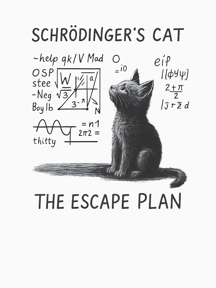 Funny Schrodinger's Cat Nerd Scientific Math Physics Humor by diyoor