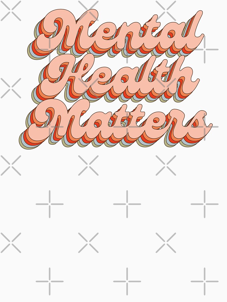 Mental Health Matters Colourful Quote by bykirstco