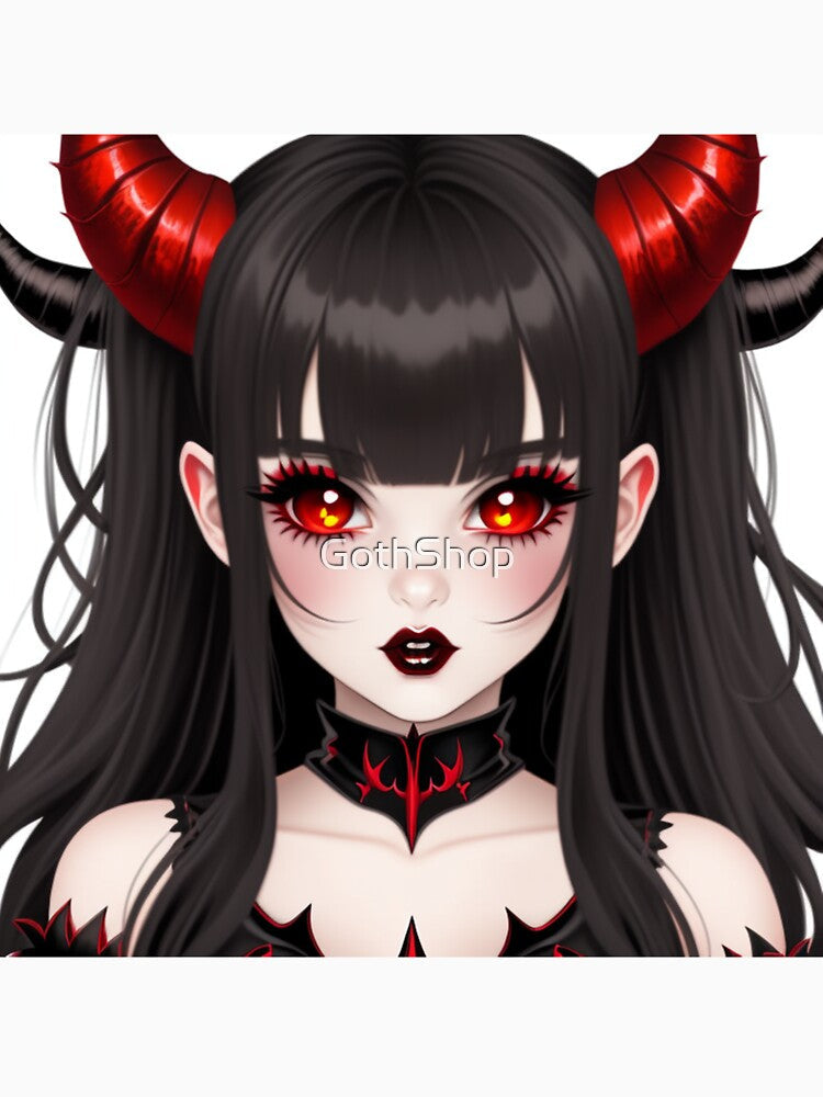 Goth Girl Cute Artwork 2 by GothShop