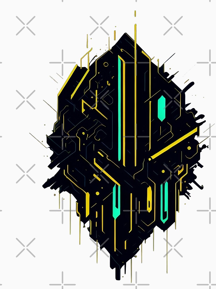 Future Fusion: Abstract Cyberpunk - Art in the Matrix by Misterpng