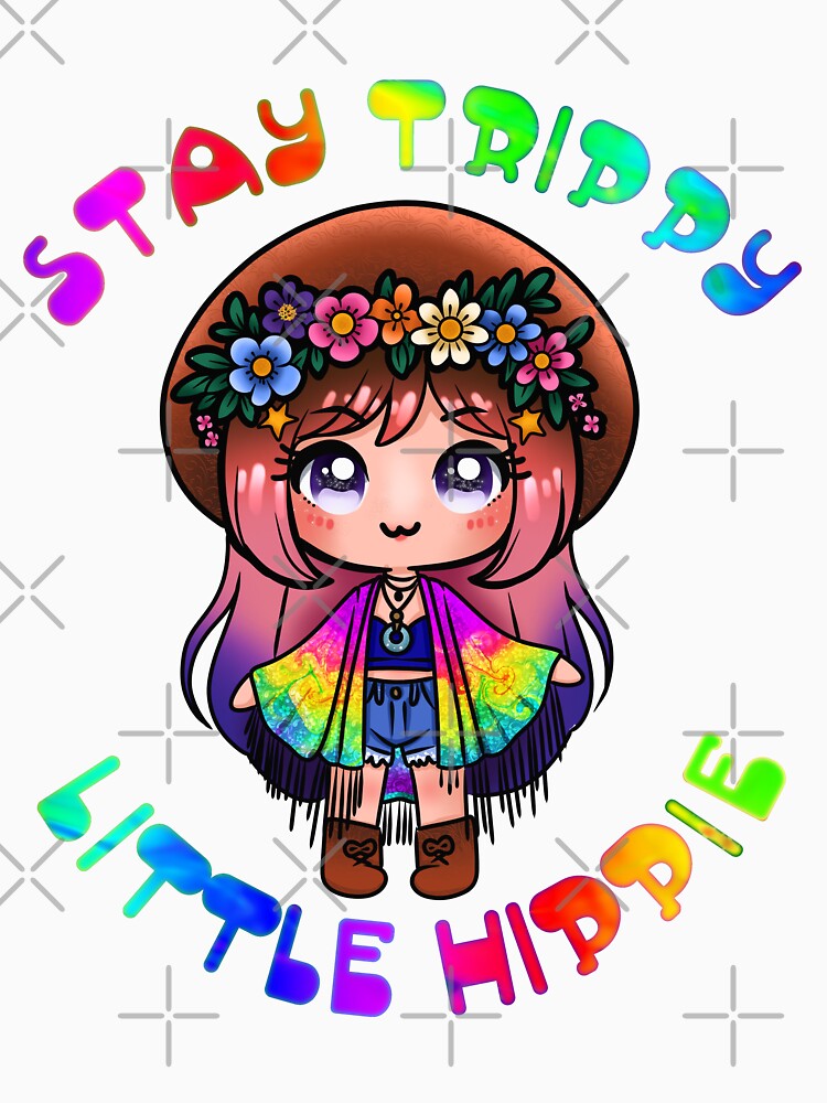 Stay Trippy Little Hippie by Art by Morgan Campillo