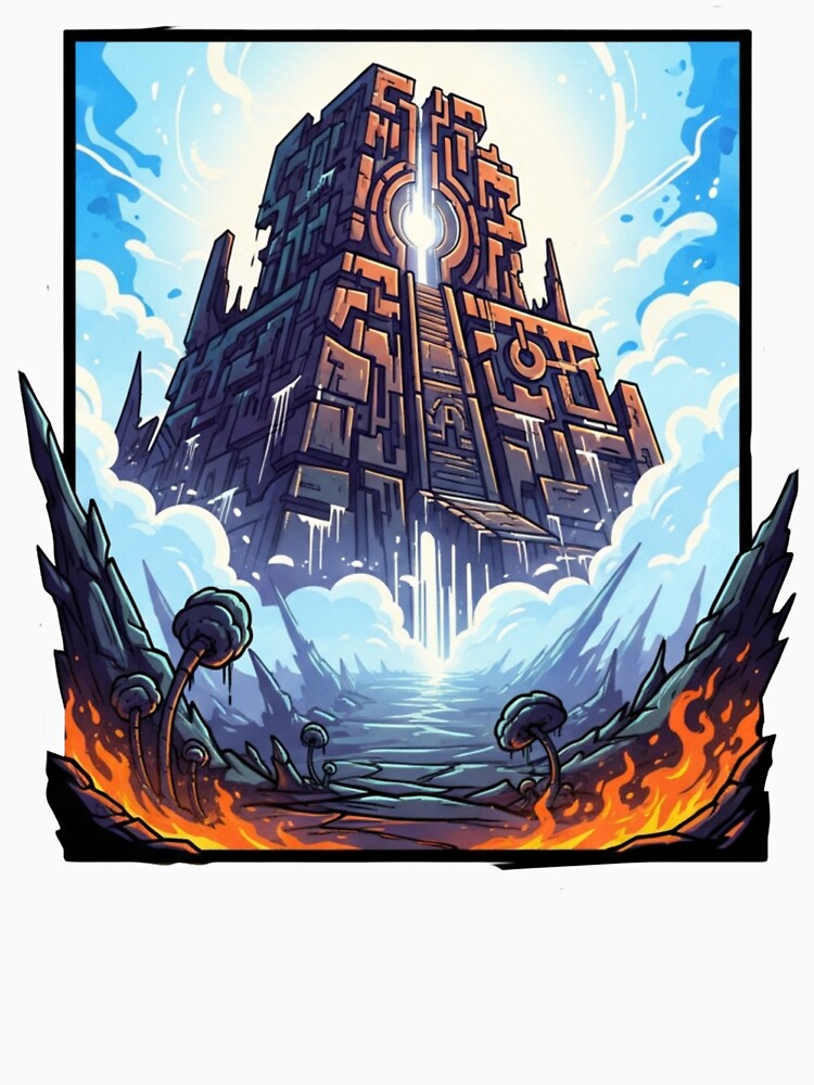 Ancient Mystic Tower Gateway to a Lost Realm by Dzblack