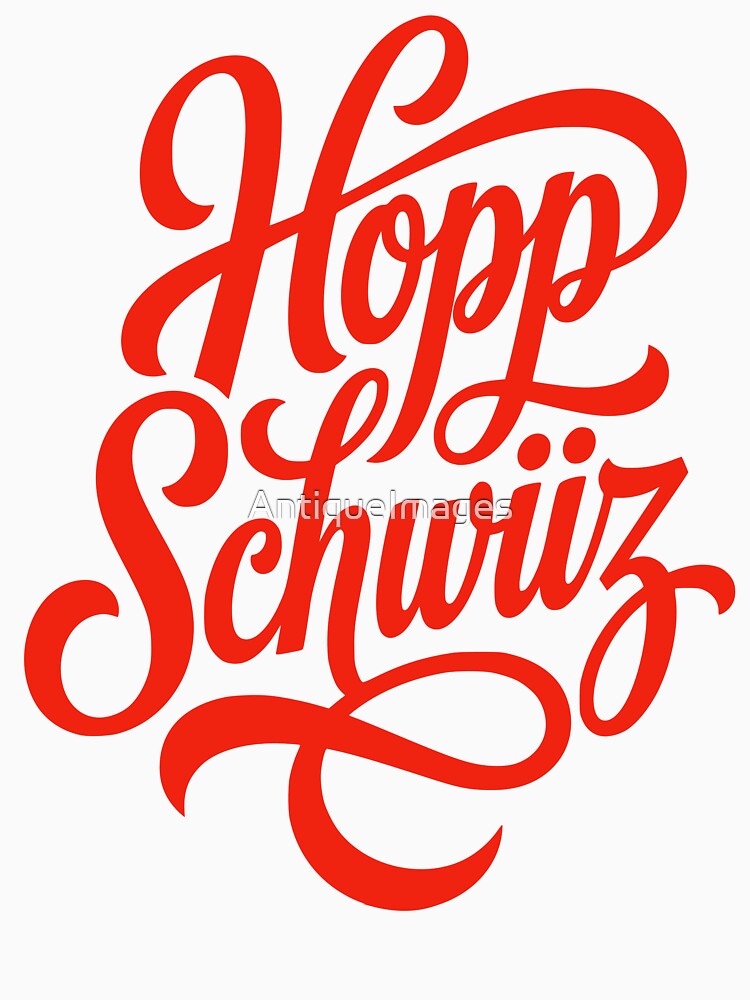 Hopp Schwiiz Go Switzerland Swiss Fan Cheer by AntiqueImages