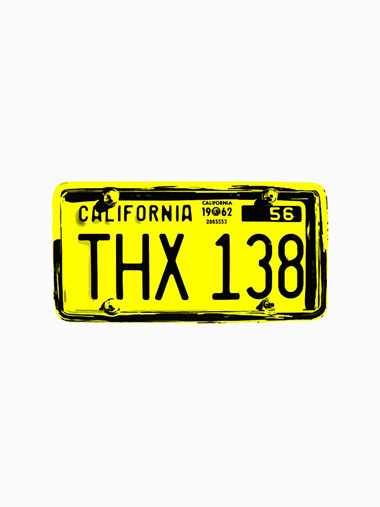 THX 138 Licence Plate Original Essential by HARPREET-24