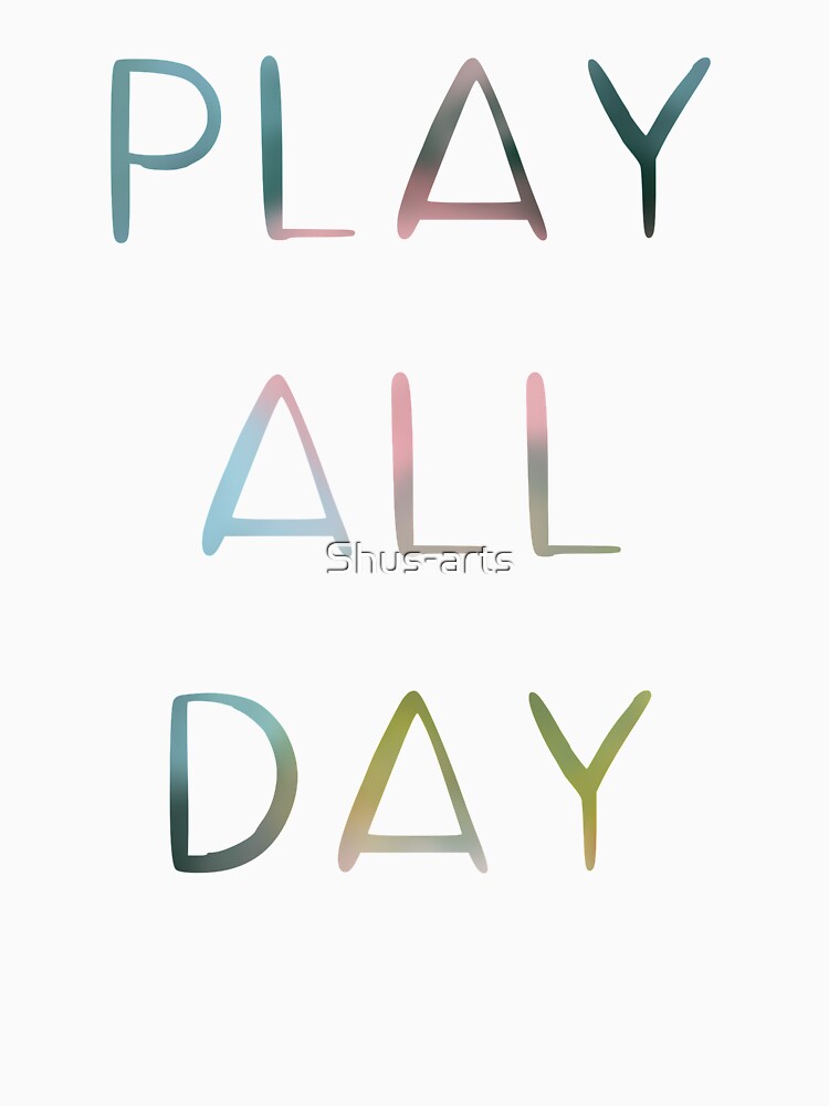 Play all day ombré rainbow by Shus-arts
