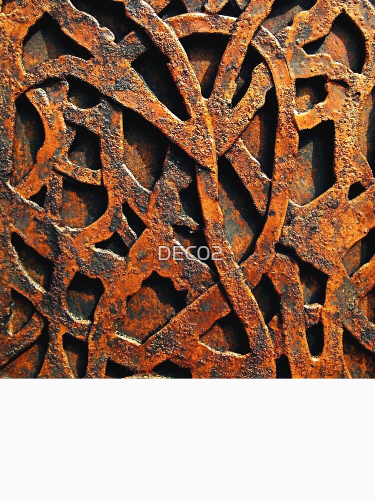 Industrial Urban Rusted Hues Metallic-Like Design Abstract by DEC02