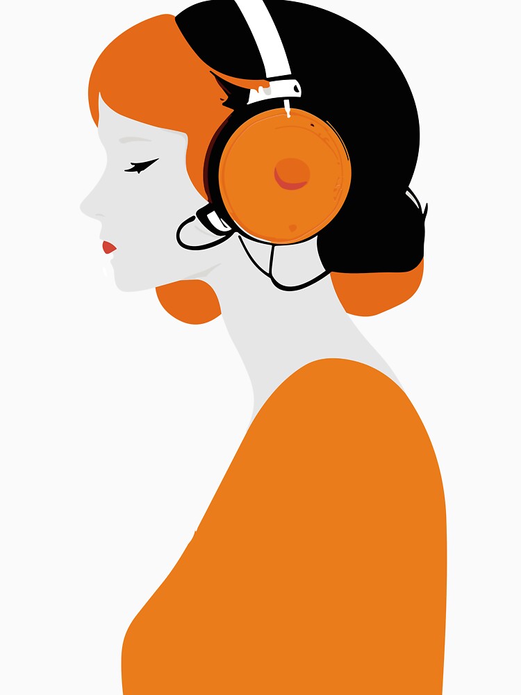minimalist woman wearing headphone by minimalizy