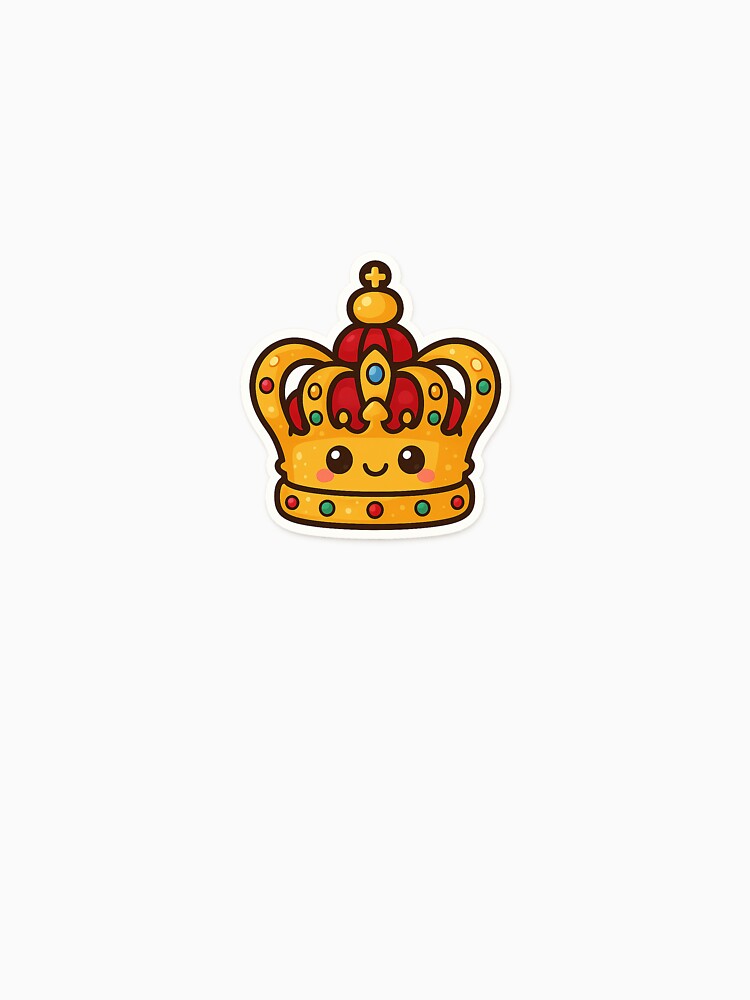 Kawaii Crown Stickers – Royal elegance in a sweet design by ClipVictuumArts