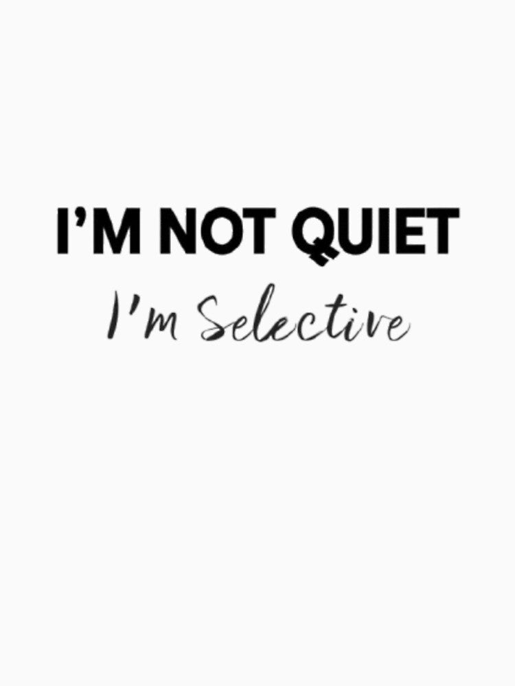 Modern Minimalist Introvert Quote by CleanInkStudio