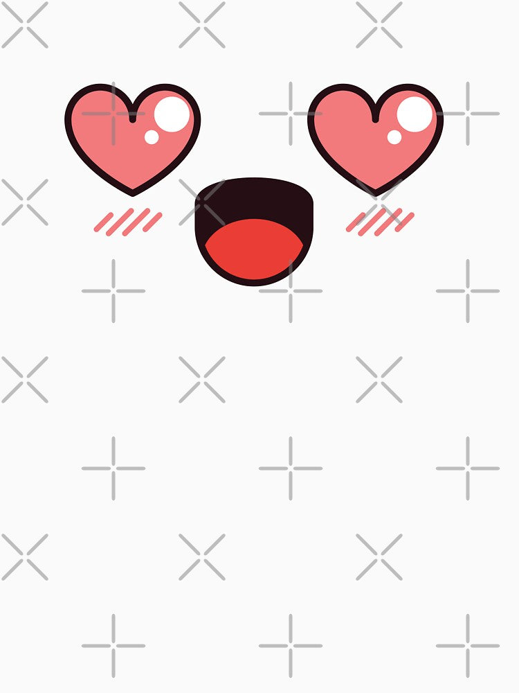 Kawaii Love Eyes Face by theredfoxs
