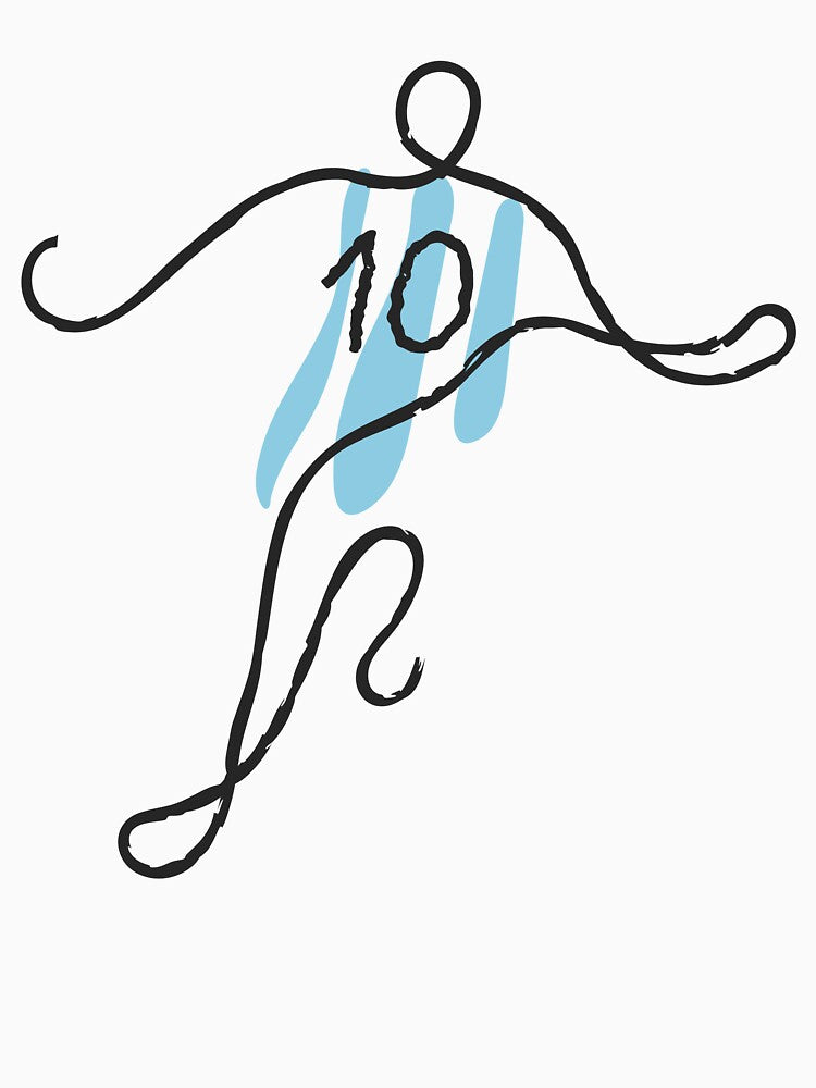 Argentina Number 10 Victory Celebration Design by missbobbit