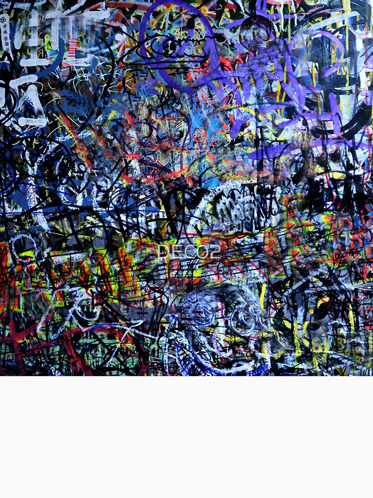 Urban Industrial Graffiti-Inspired Abstract Aesthetic Art by DEC02
