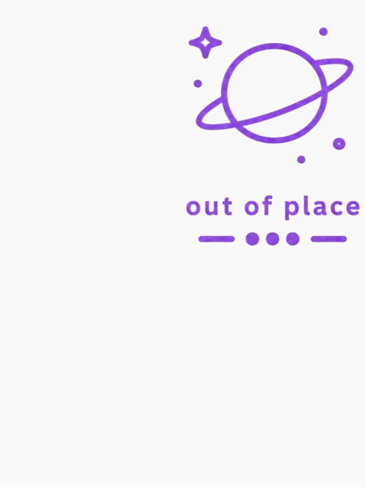 Out of Place – Purple Planet Aesthetic Design by Velora Design