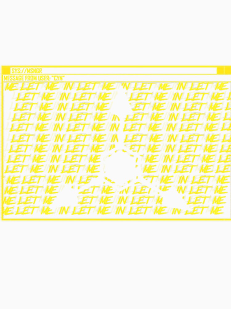 Absolute Solver Let Me In Code Rain Glitch Pattern Tech Horror Design by ilkyugezmarkcul