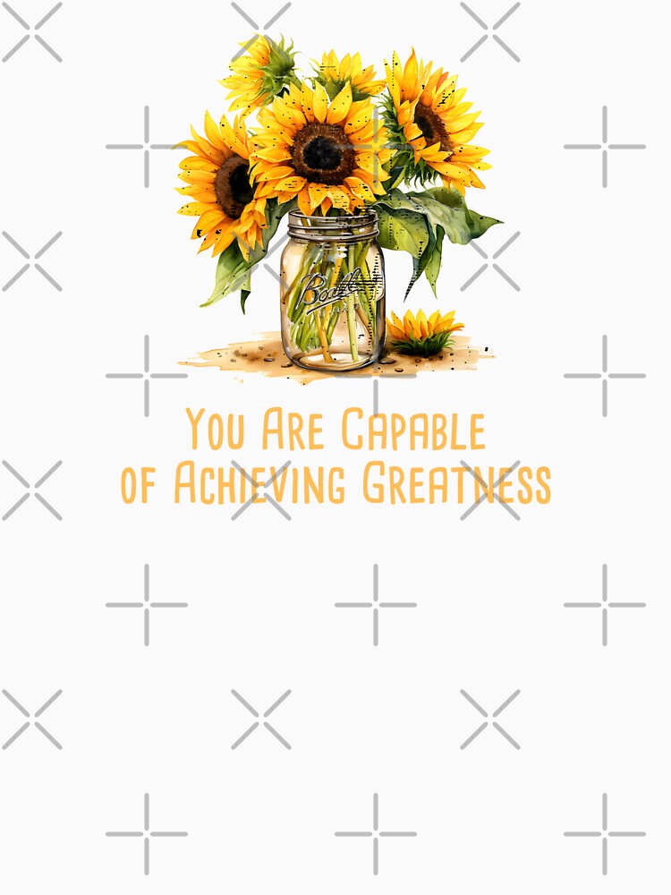 You Are Capable of Achieving Greatness Mental Health Awareness Positive Inspirational Quote by FemiBiutti