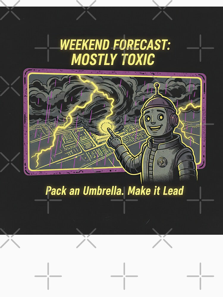 Retro Futuristic Toxic Weather Forecast Illustration by SavinMercantile