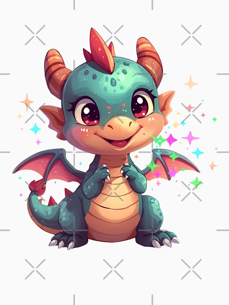 Little baby dragon from the fairytale forest by SimonsDesignArt