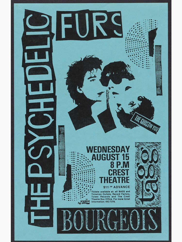 Vintage retro rock concert poster by colliophoto