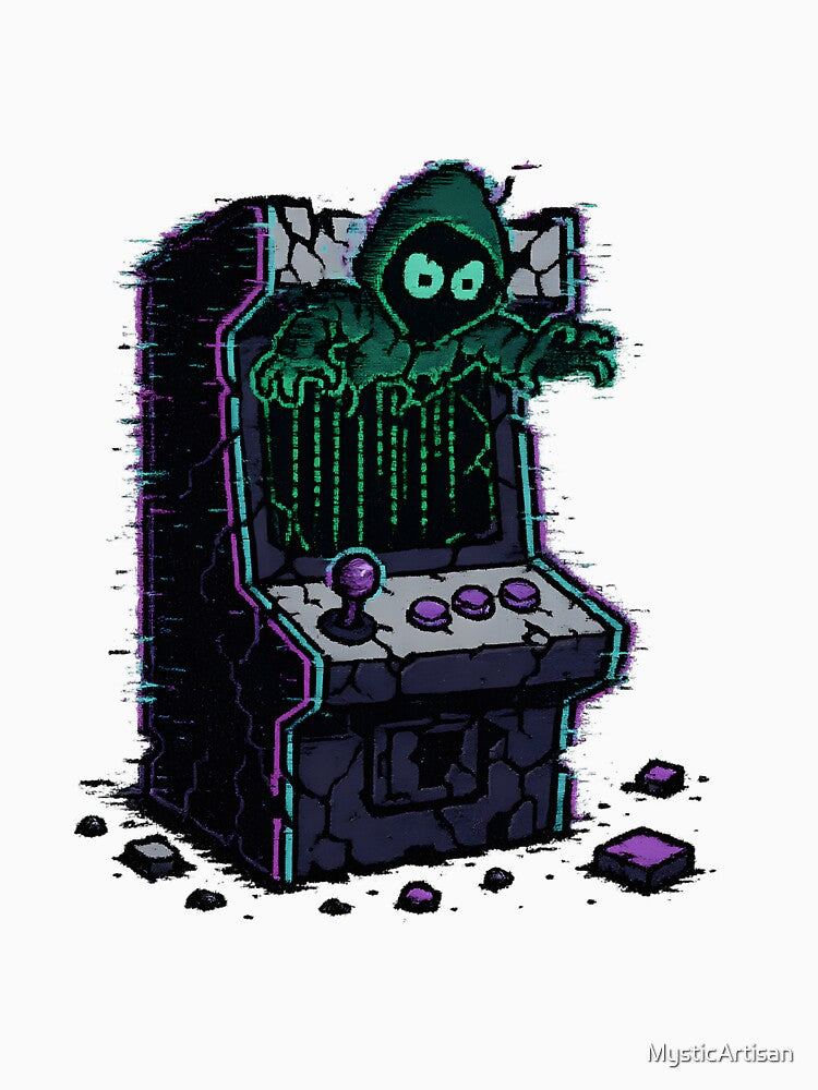 Glitched Ghost Arcade Machine by MysticArtisan