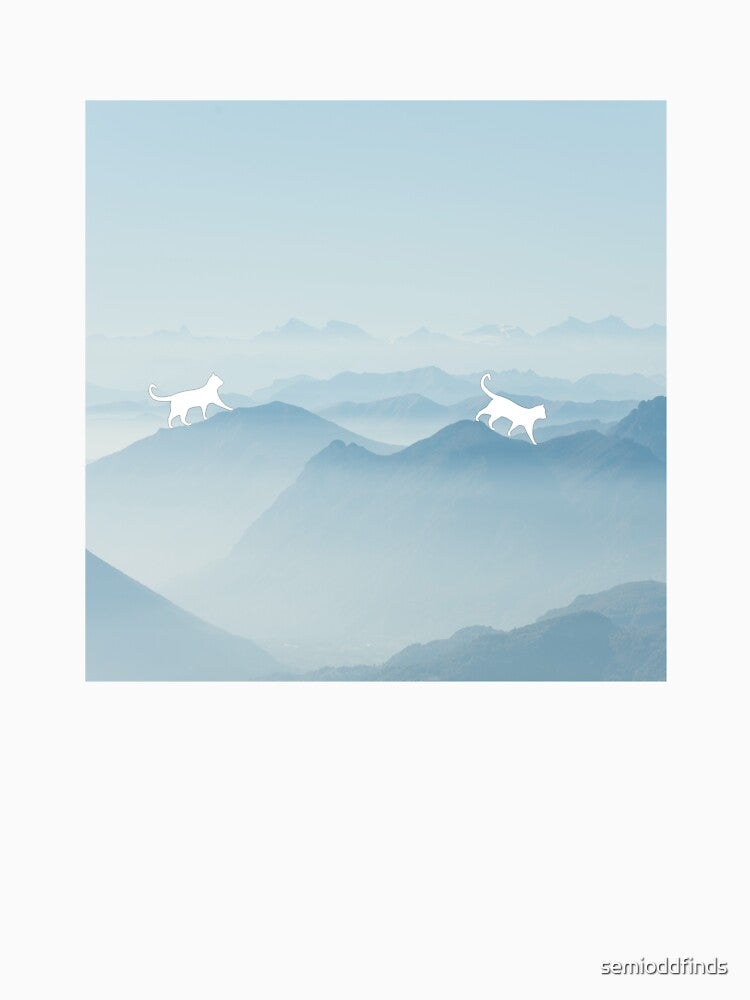 Cats walking on mountains by semioddfinds