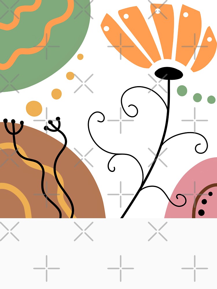 Earth Tones Whimsical Boho Design by Sartoris Art