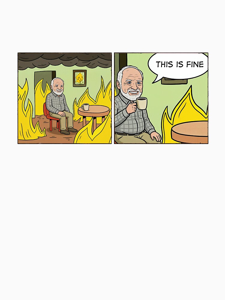 This is fine - Hide the Pain Harold Meme MashUp by PixelPunny