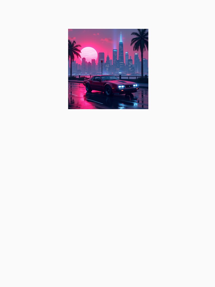 Cyberpunk Sunset Cityscape – Neon Lights & Retro 80s Vibes by Srahul