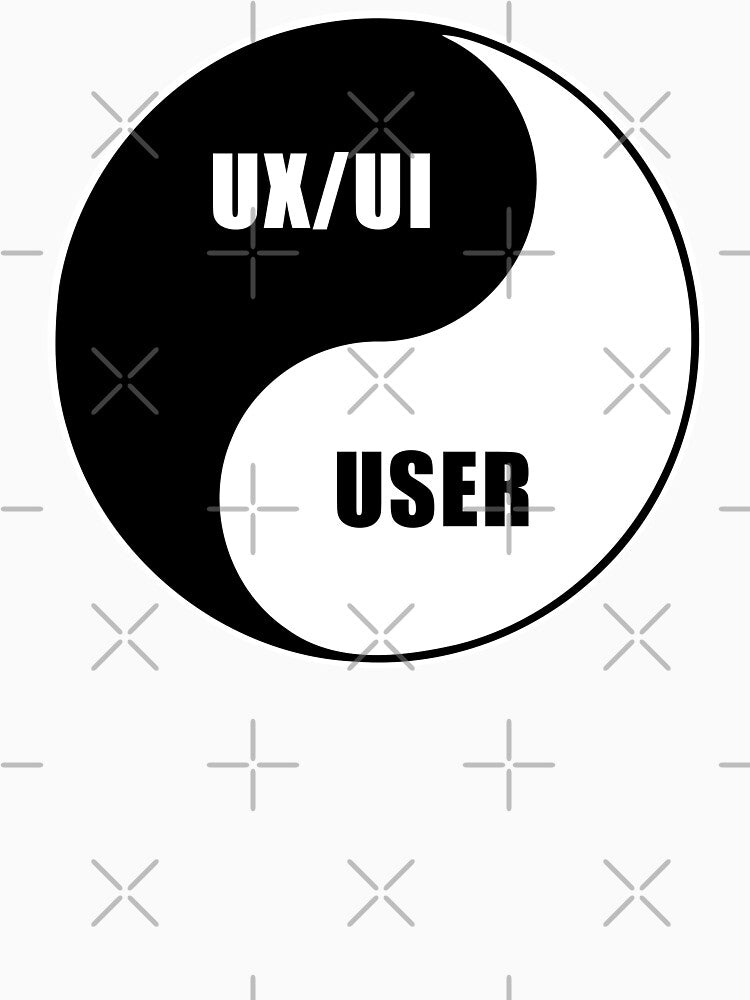 Symbol Yin Yang UX/UI Designer Shirt by knapst
