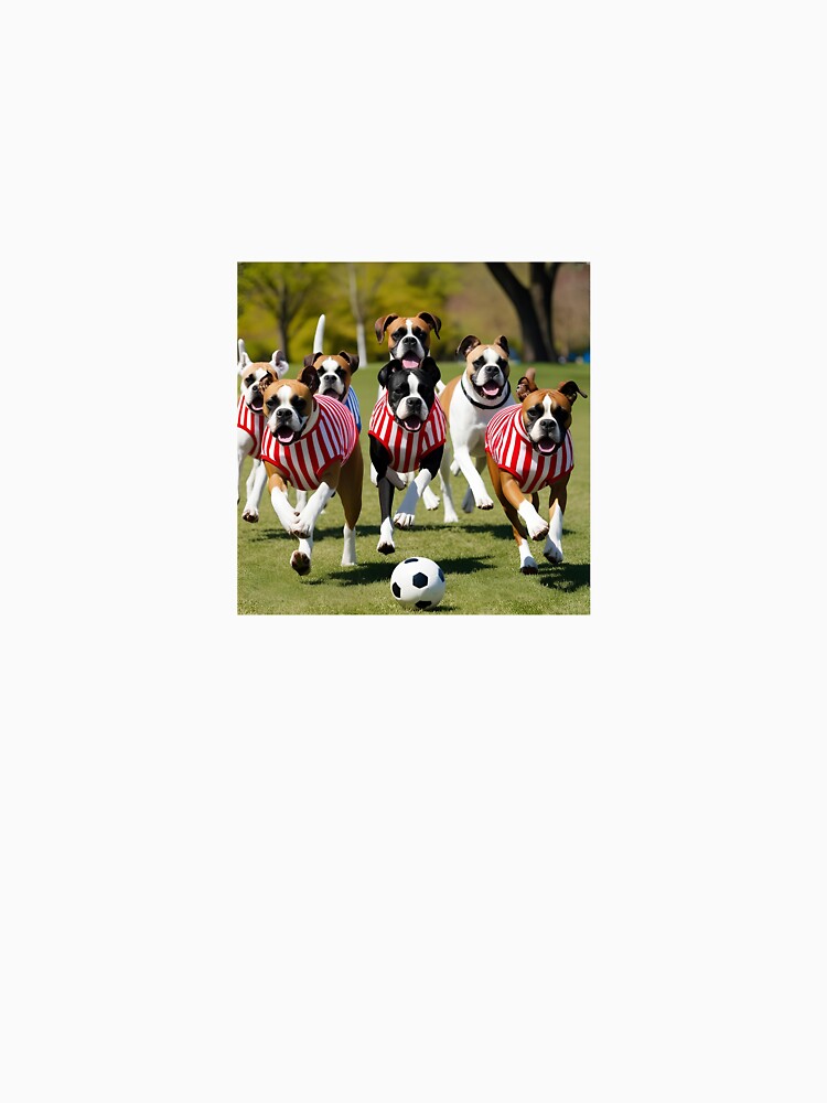 Boxers love football too! Soccer and Dog Lovers - Sunderland, Sheffield United, Southampton - Any dog, any colour by Humour House Designs