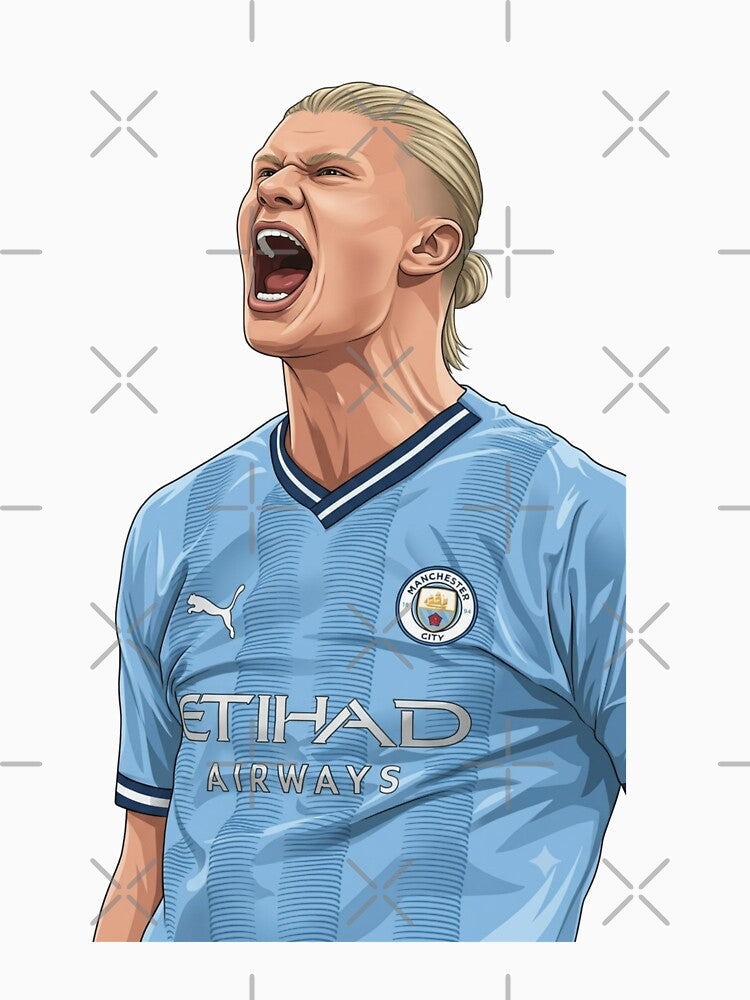 Norway Football Star – Erling Haaland Inspired Design by Mialunaa
