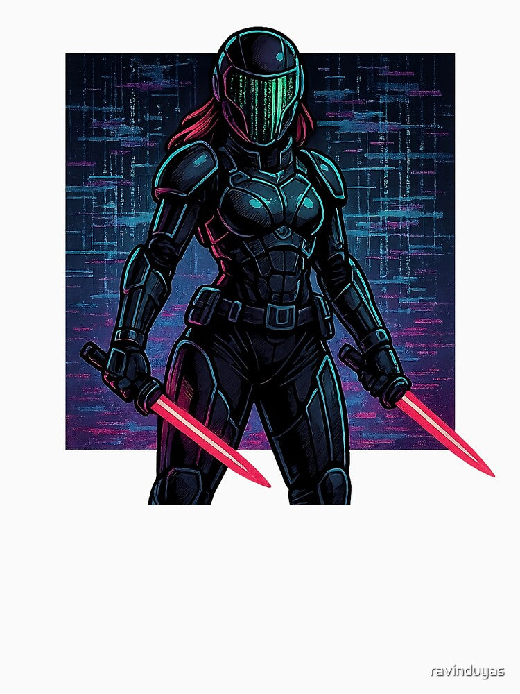 Huntrix – Cyberpunk Hunter Heroine by ravinduyas