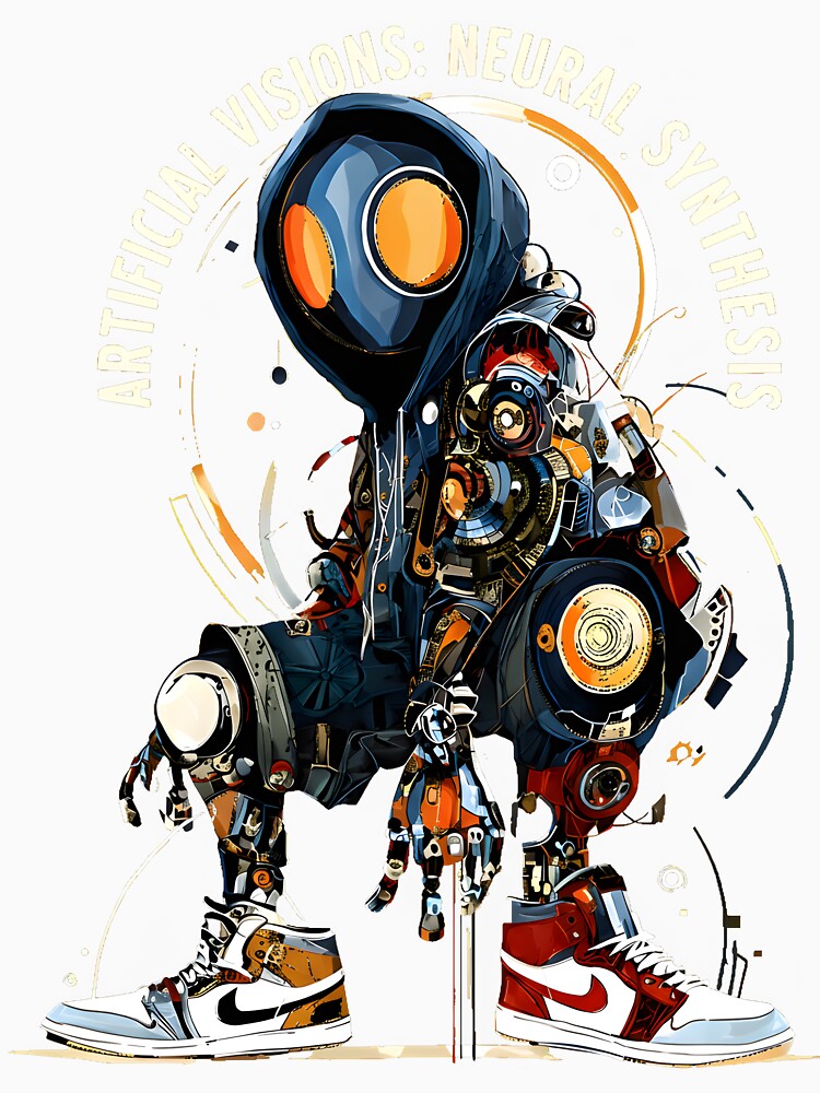 Artificial Visions Neural Synthesis Cyberpunk Robot by AbcDigs Studio