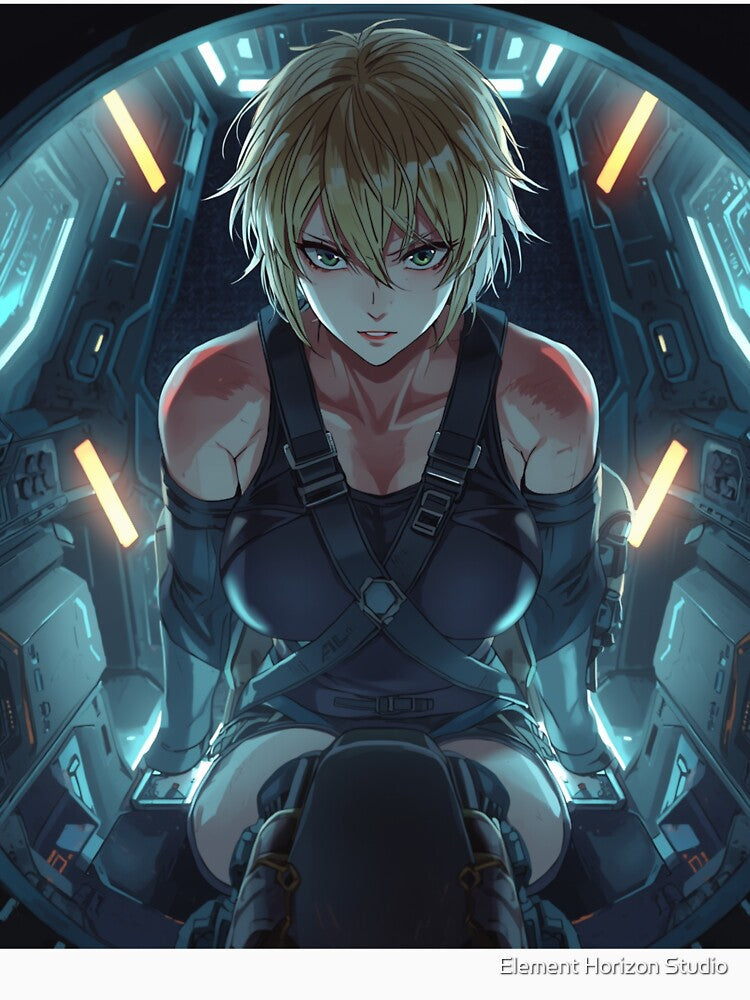Focused Mech Pilot Strapped Into a Futuristic Cockpit by Element Horizon Studio