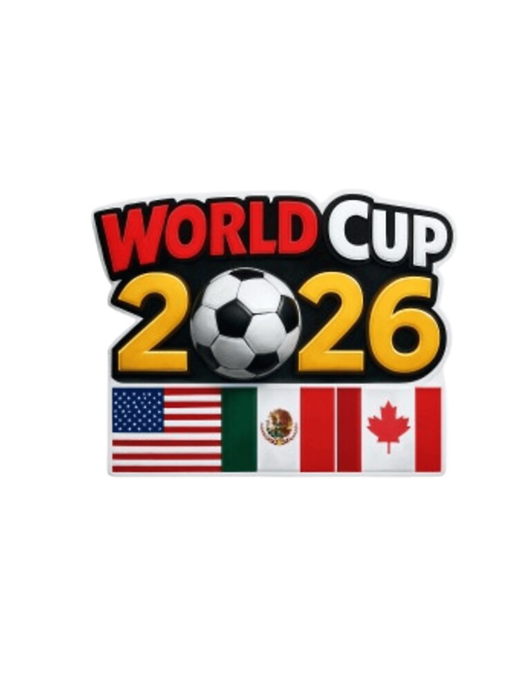 World Cup 2026 USA Mexico Canada Soccer Sticker by Pixanova