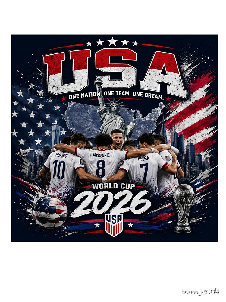 USA World Cup 2026 Inspired Football Fan Design | American Soccer Supporter Gift by houssy2004