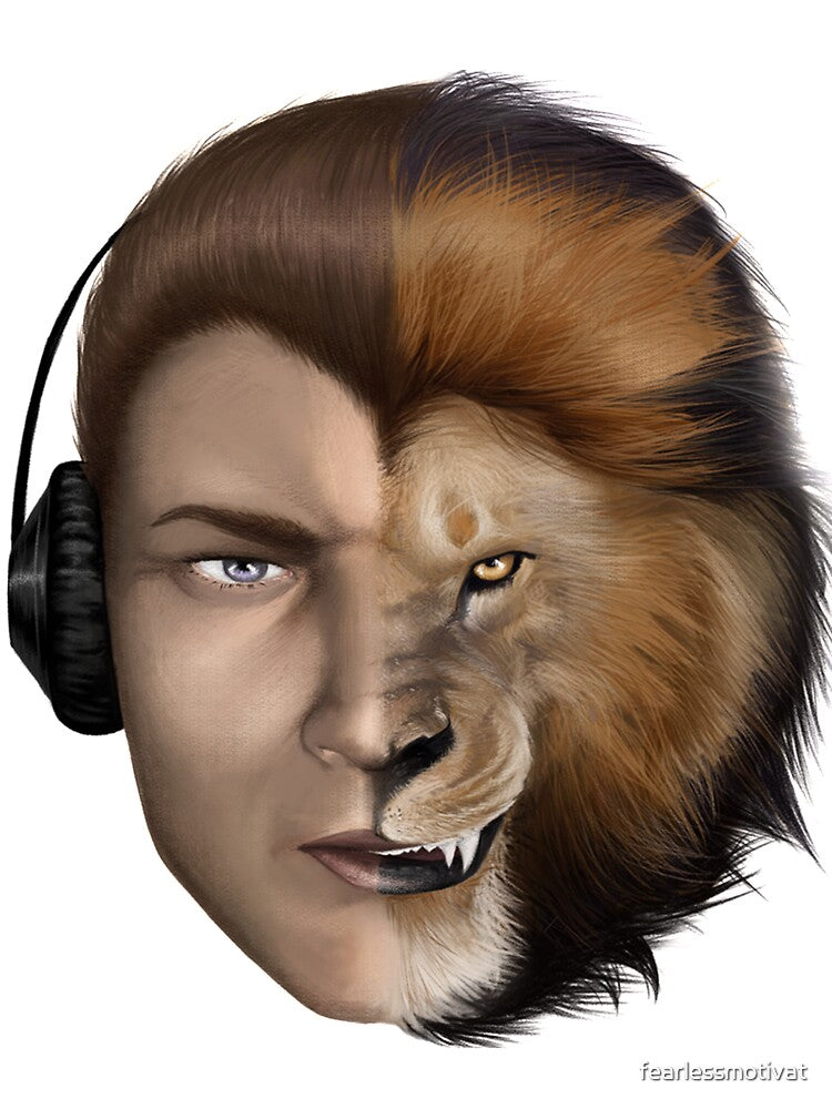 BORN READY - Lion Tee by fearlessmotivat