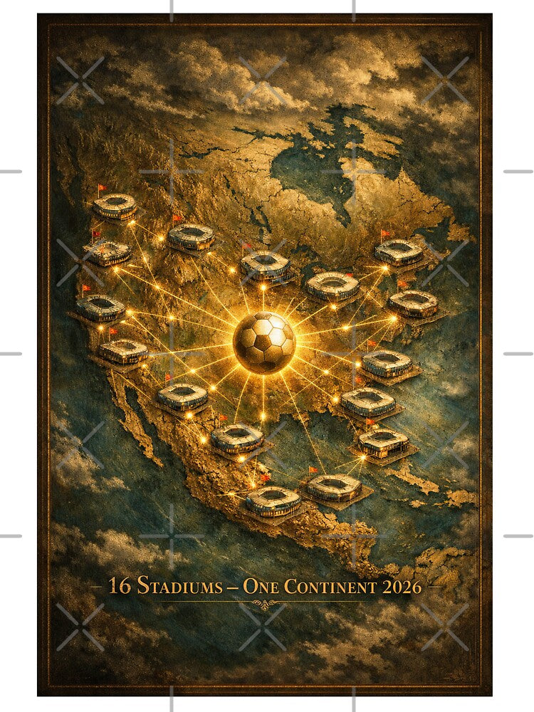 2026 Stadium Network Map Poster by BrickByDream