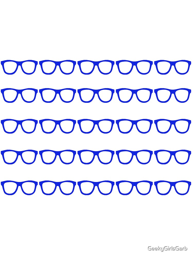 Blue Nerd Glasses by GeekyGirlsGarb
