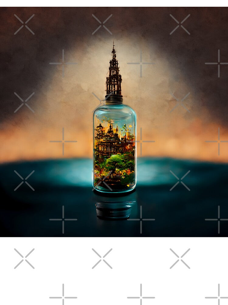 Fantasy City in a Bottle – Magical Miniature World by Amr Siam