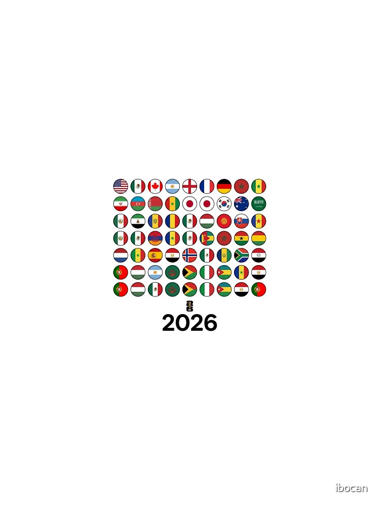 World Cup 2026 Nations Flags Collection - Global Soccer Fan Art by ibocan