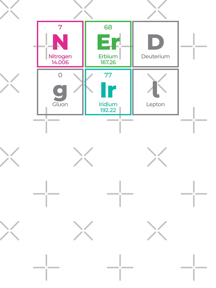 Copy of Nerd Girl Periodic Table Outline Design – Funny Science Gift by Rodney's Marketplace