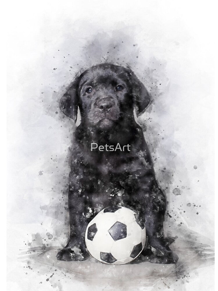 Labrador footballer by PetsArt