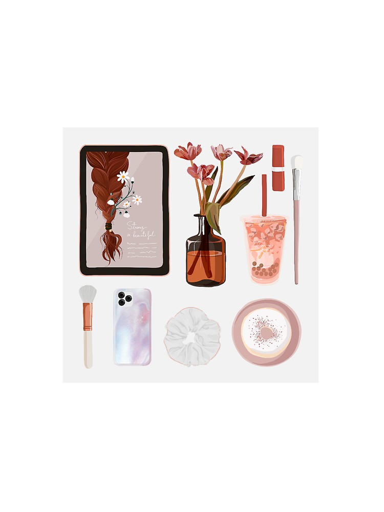 Minimalist Girl Illustration Art Print by Eva Vincent