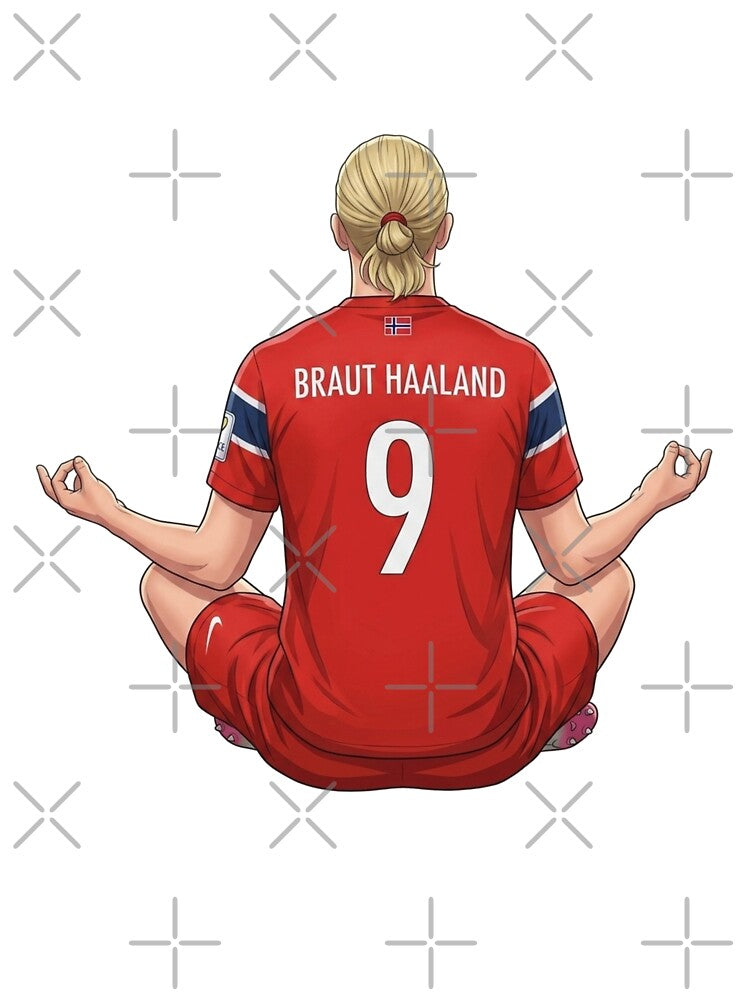 Erling Haaland – Norwegian Football Legend Design by Mialunaa
