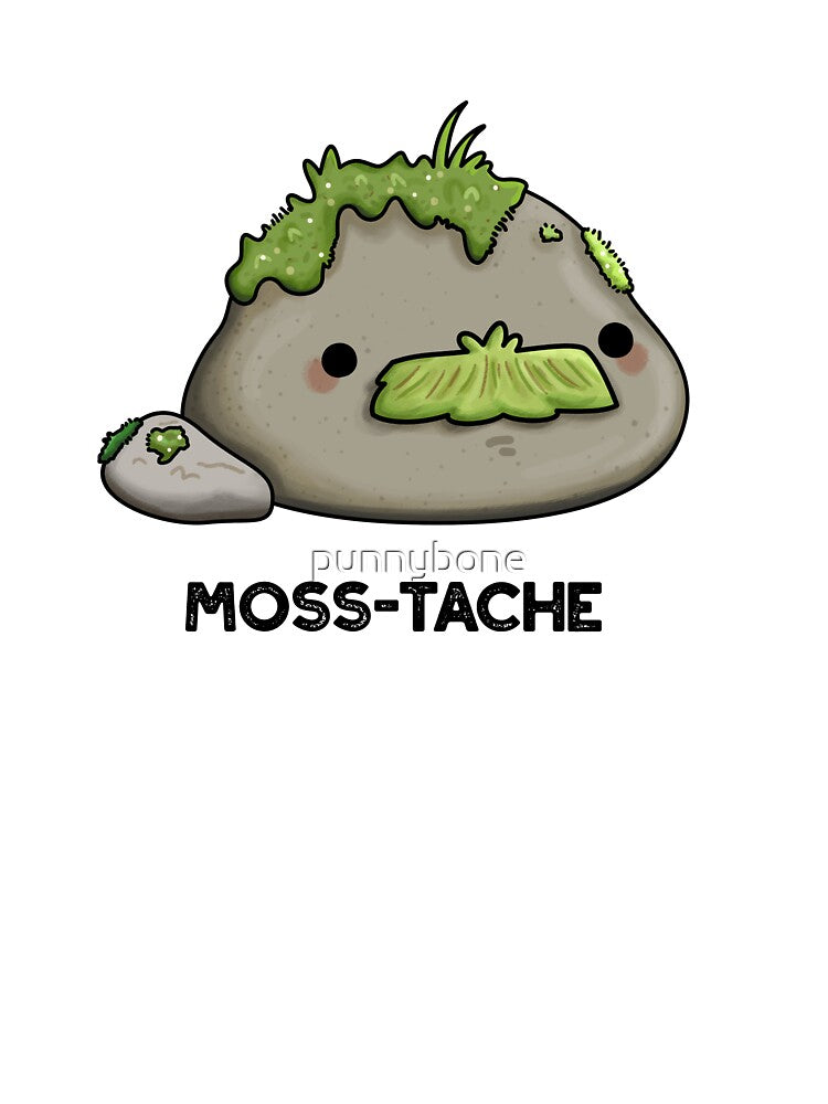 Moss-tache Funny Moustache Puns by punnybone