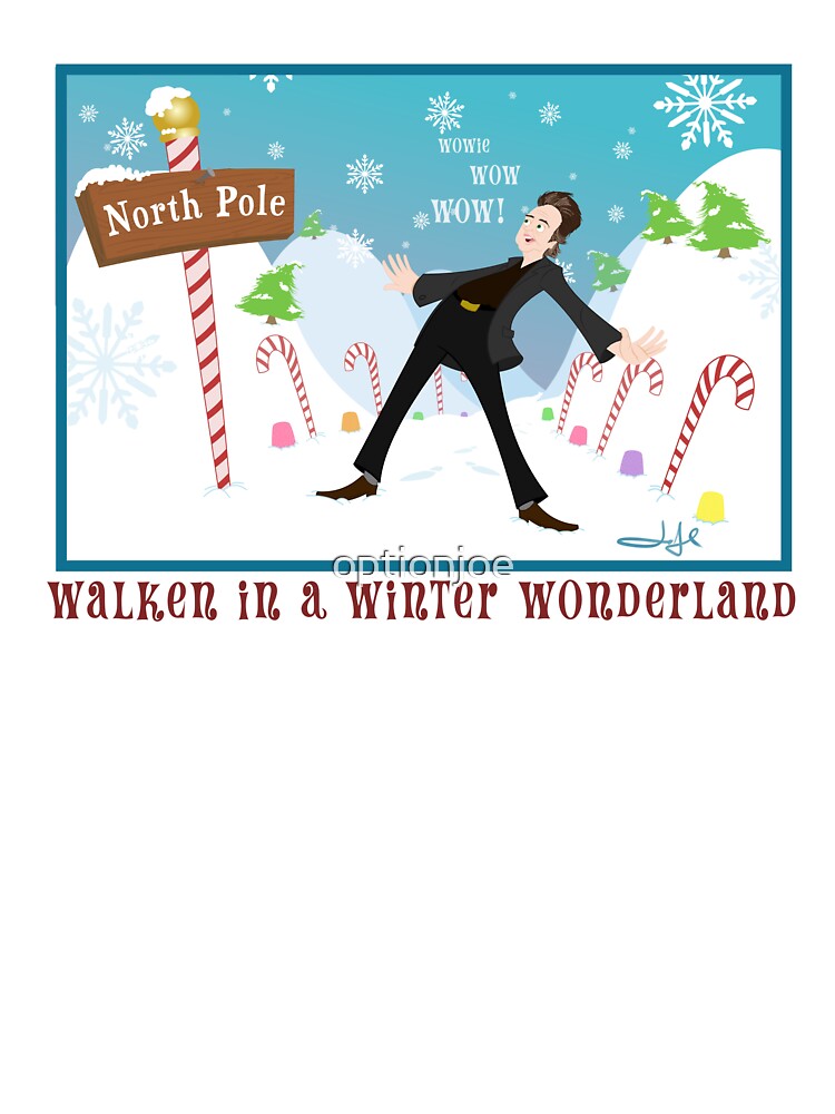 Walken in a Winter Wonderland, Funny Holiday Parody, Winter Wonderland Illustration by OptionJoe Art