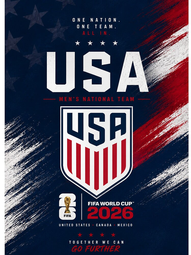 USA 2026 Soccer Fan Design | American Football Supporter Graphic | Red White Blue Sports Art by MDC-99