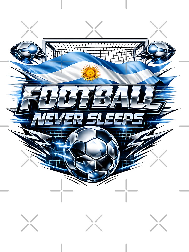 Football Never Sleeps Futuristic Soccer Shirt Y2K Football by DREAMBURN™