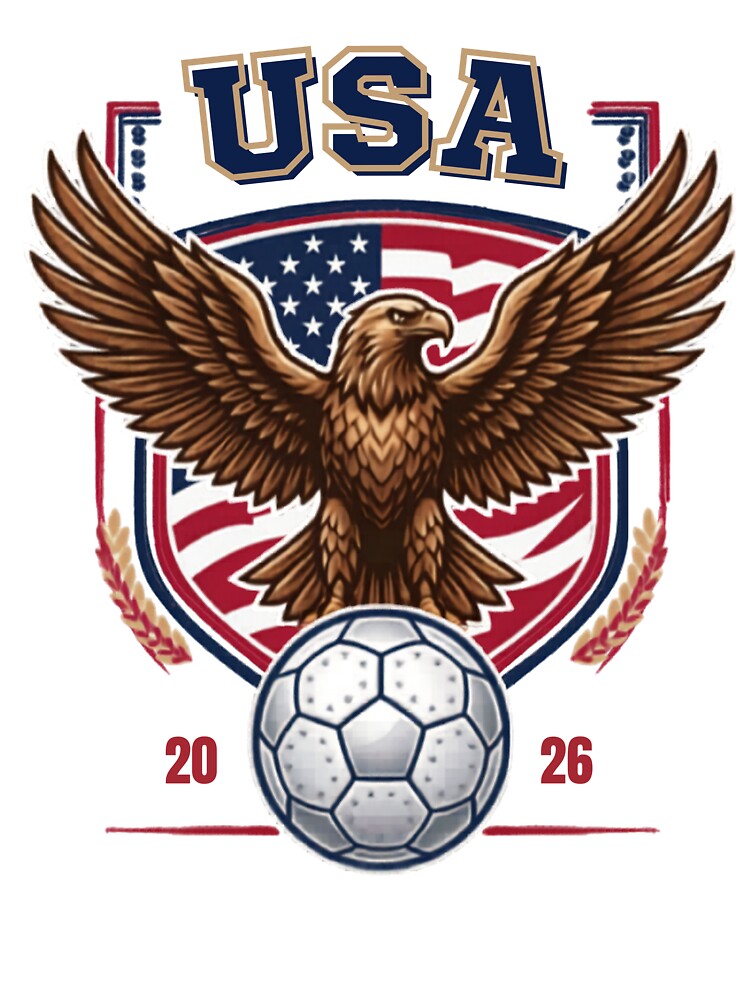 USA Eagle Soccer Crest 2026 by laughingshirts